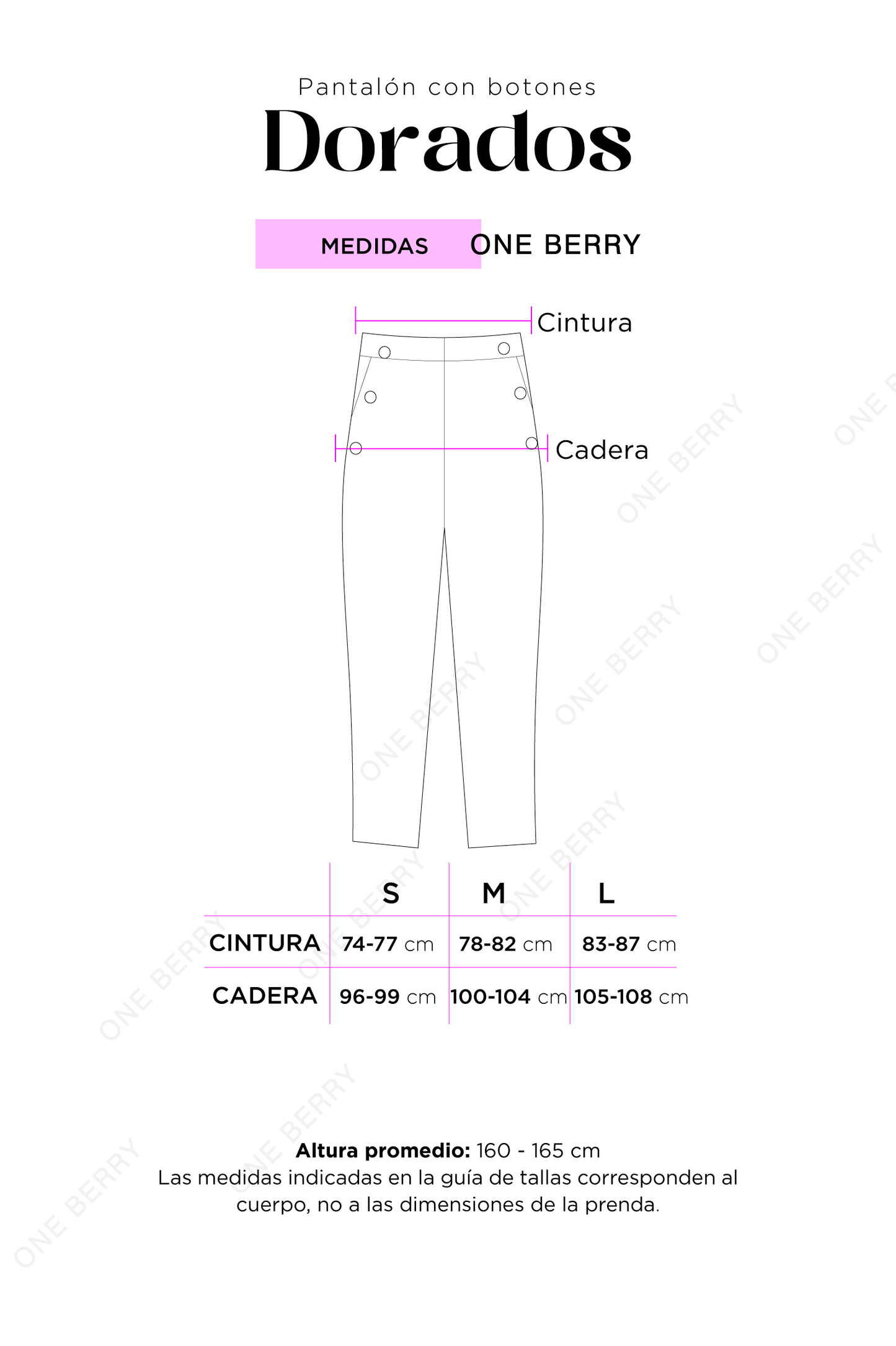 Pantalón con Botones Dorados